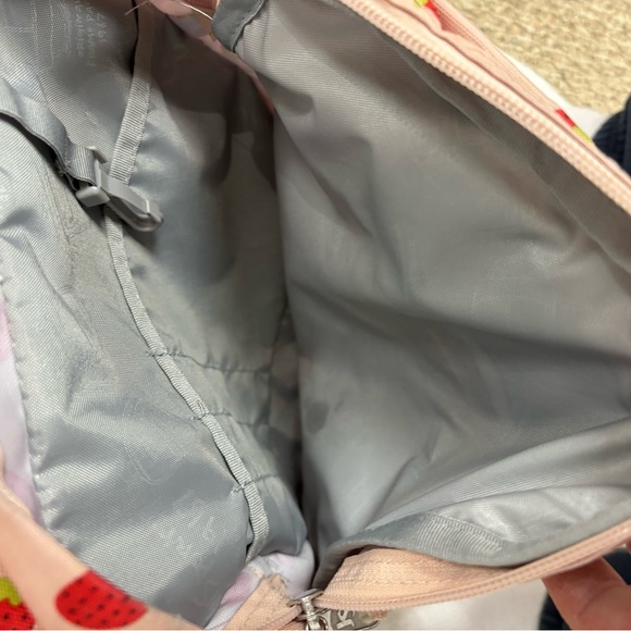 Jansport Light Pink Backpack with Strawberry Design - Picture 3 of 8